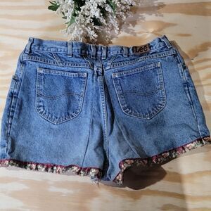 ‎Vintage Lee High Waisted Embellished Jean Shorts